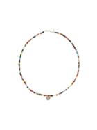 Catherine Michiels Beaded Necklace, Women's, Silver