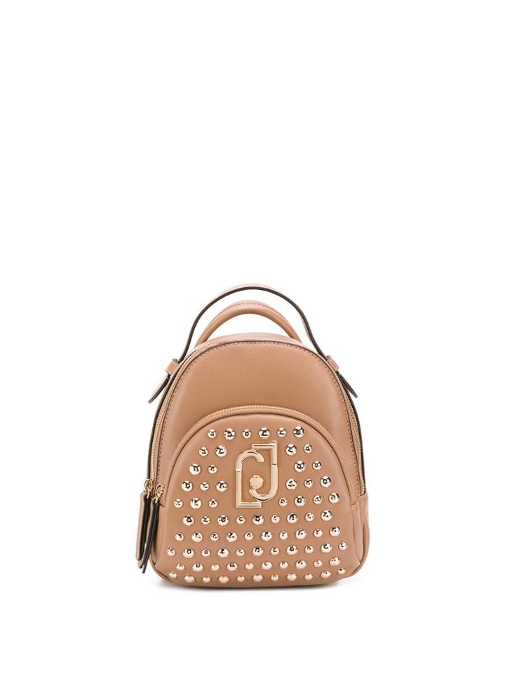 Liu Jo Small Studded Backpack - Neutrals