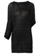 Uma Raquel Davidowicz - Asymmetric Knit Blouse - Women - Viscose - M, Black, Viscose