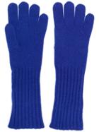Cruciani Knitted Gloves - Blue