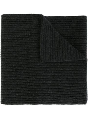N.peal Ribbed Scarf - Grey