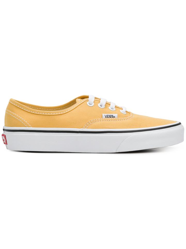 Vans Authentic Lace-up Sneakers - Yellow & Orange
