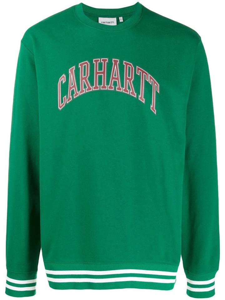 Carhartt Wip Logo Print Sweatshirt - Green