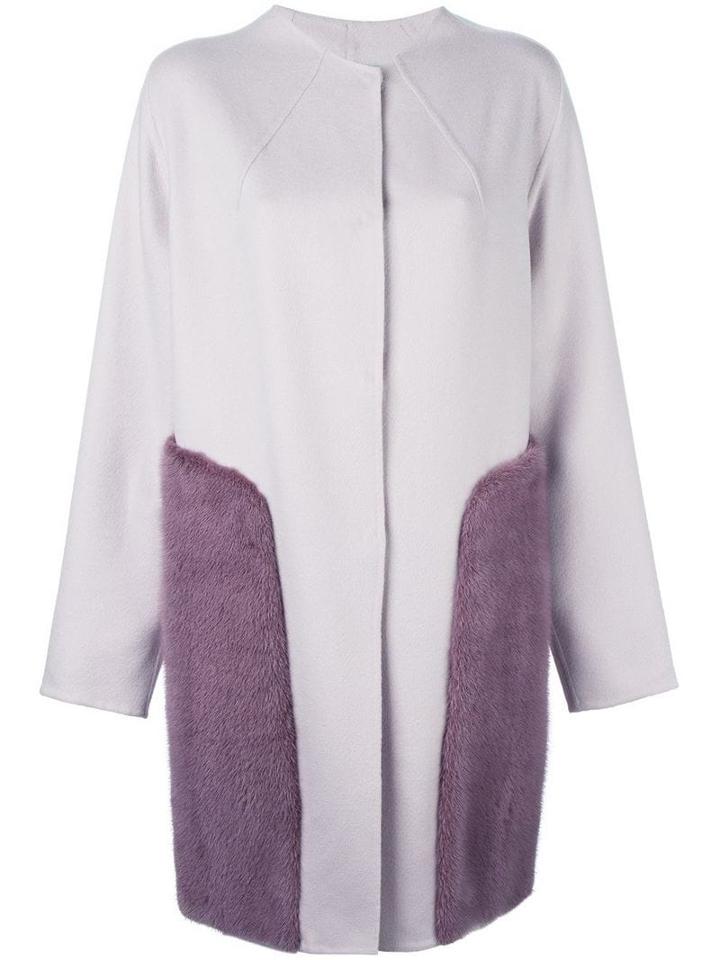 Liska Cashmere Panel Coat - Pink