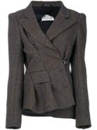 Maison Margiela - Boxy Tweed Jacket - Women - Cotton/cupro/viscose/virgin Wool - 42, Brown, Cotton/cupro/viscose/virgin Wool