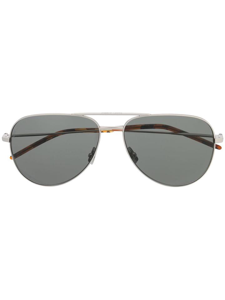 Saint Laurent Eyewear Classic 11 Aviator-style Sunglasses - Silver