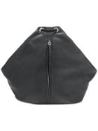 Mm6 Maison Margiela Drawstring Vertical Pocket Backpack - Black