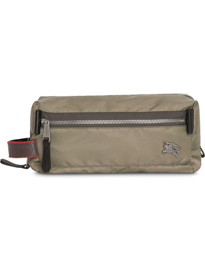 Burberry Equestrian Logo Pouch - Green