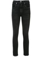 Adaptation - Seamed High-rise Jeans - Women - Cotton/spandex/elastane/other Fibres - 27, Black, Cotton/spandex/elastane/other Fibres
