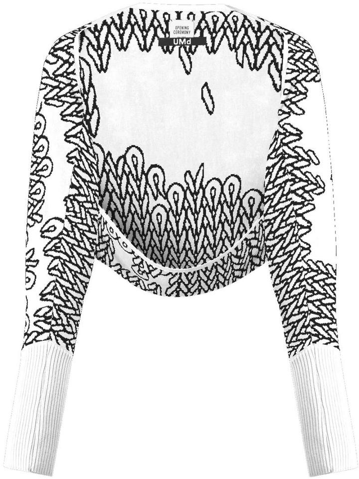 Opening Ceremony - Umd X Opening Ceremony Shrug Cardigan - Women - Merino - One Size, Women's, White, Merino