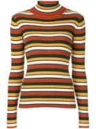 Guild Prime Striped Roll Neck Jumper - Multicolour