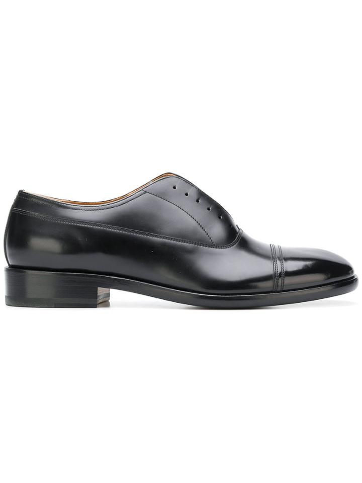 Maison Margiela Laceless Oxford Shoes - Black