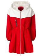 Moncler Gamme Rouge Shearling Collar Jacket - Red