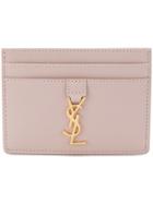Saint Laurent Monogram Logo Cardholder - Pink