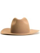Unused Wide Brim Hat, Men's, Size: 58, Brown, Wool