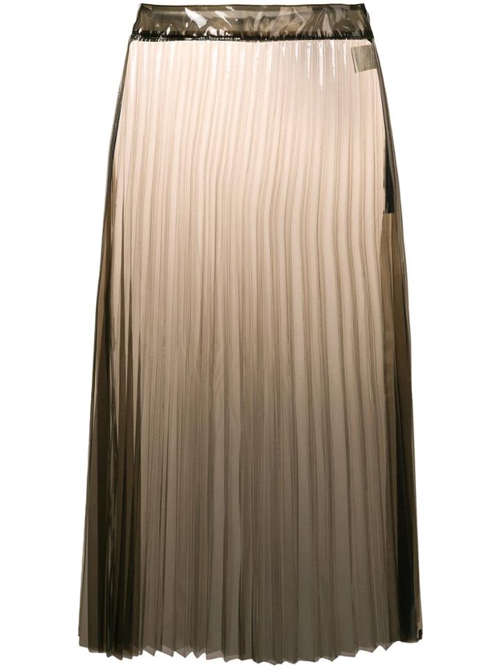 Ssheena Transparent Midi Skirt - Black