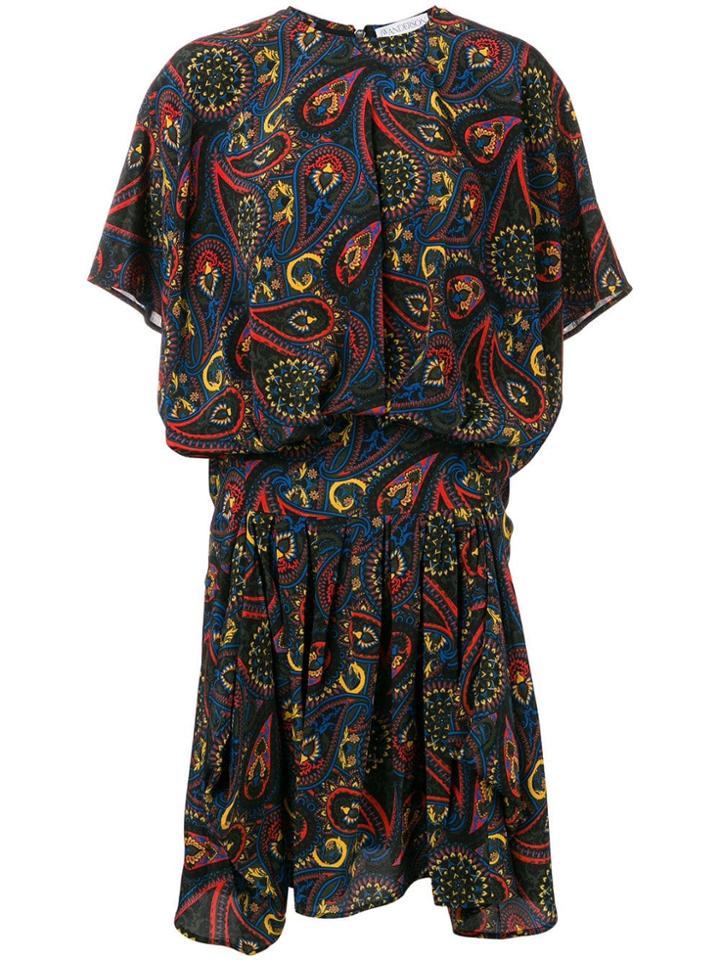 Jw Anderson Paisley Print Dress - Green