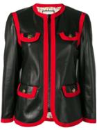 Gucci Leather Bon Ton Jacket - Black