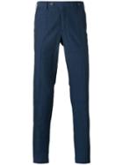 Pt01 - Slim Fit Trousers - Men - Cotton/linen/flax - 54, Blue, Cotton/linen/flax