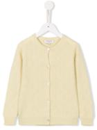 Cashmirino Textured Knit Cardigan, Toddler Girl's, Size: 3 Yrs, Yellow/orange
