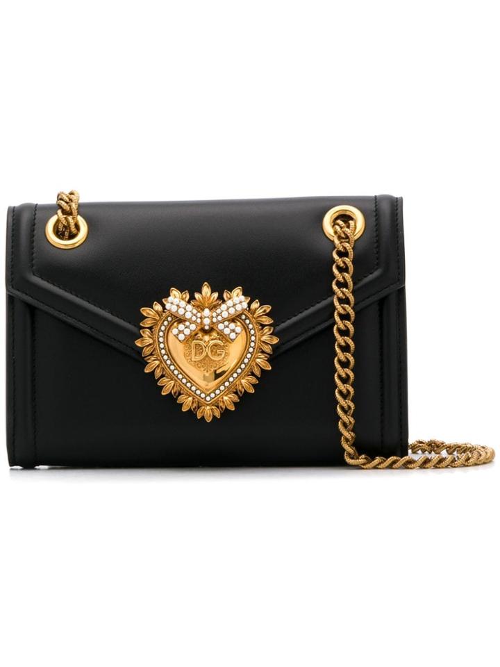 Dolce & Gabbana Small Devotion Crossbody Bag - Black
