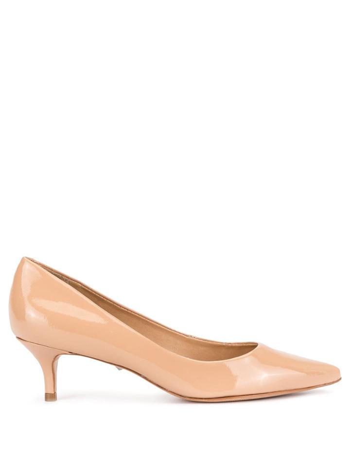 Schutz Patent Kitten Heel Pumps - Brown