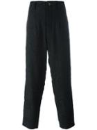 Uma Wang 'osaka' Trousers, Men's, Size: Small, Black, Cotton/linen/flax/silk