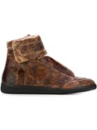 Maison Margiela Future Hi-top Sneakers, Men's, Size: 40, Brown, Leather/rubber