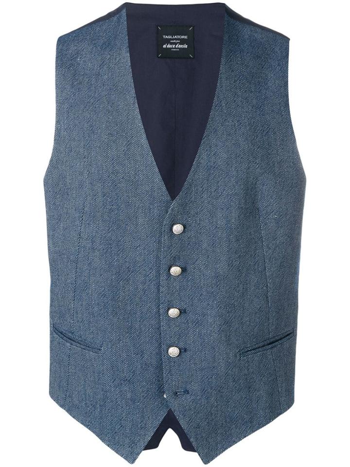 Tagliatore Smart Waistcoat - Blue