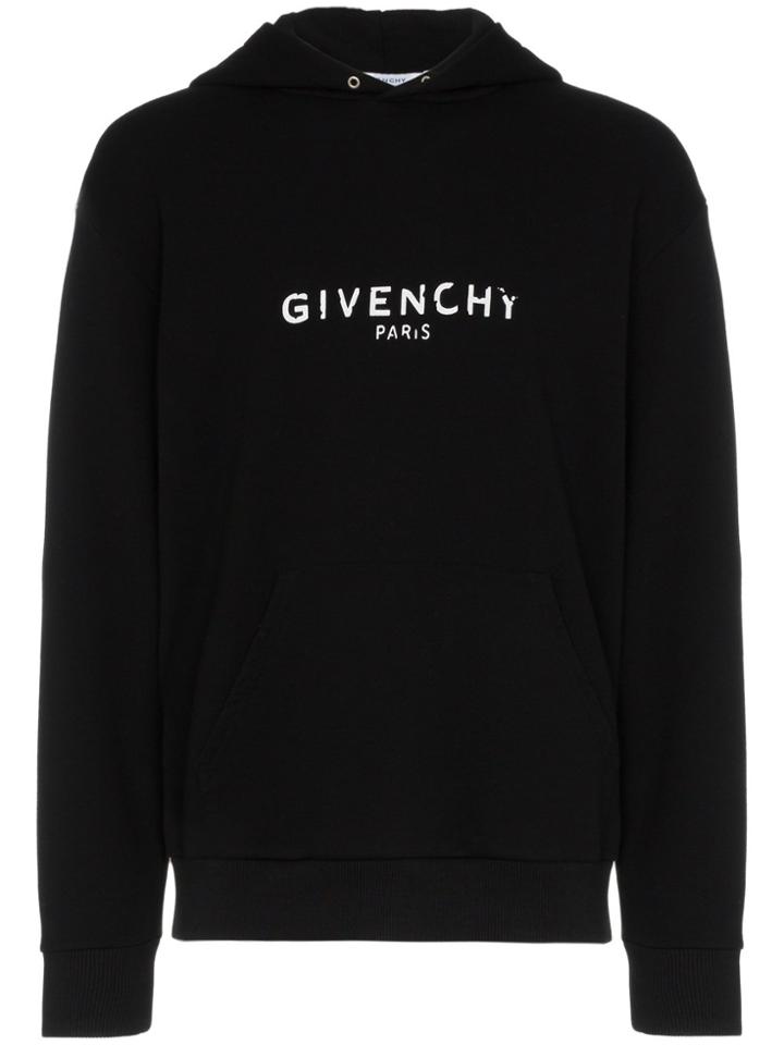 Givenchy Blurred Logo Hoodie - Black