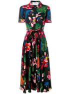 Valentino Tropical Dream Dress, Women's, Size: 40, Black, Silk