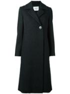 Dondup Double Breasted Coat, Women's, Size: 42, Black, Polyester/acetate/viscose/wool