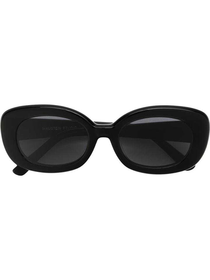 Reinaldo Lourenço Round Frame Sunglasses - Black
