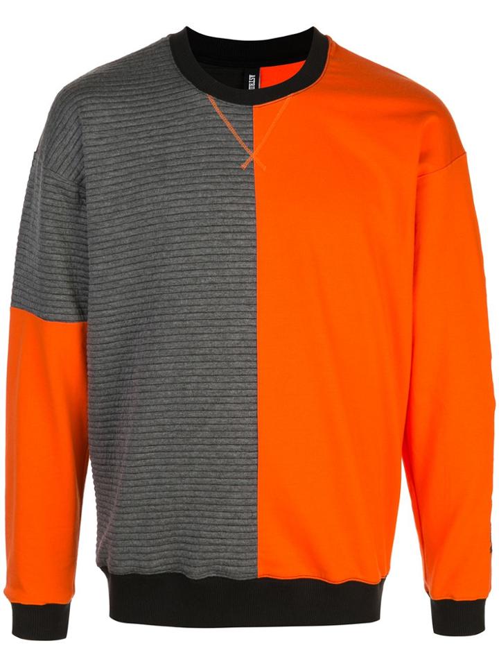 Astrid Andersen Two Tone Sweatshirt - Orange