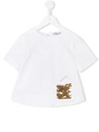 Mi Mi Sol Sequin Embellished Detail T-shirt, Girl's, Size: 12 Yrs, White
