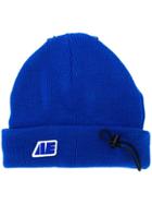 Ader Error Drawstring Beanie - Blue