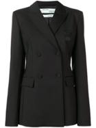 Off-white Double Breasted Suit Jacket - Black