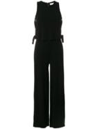 Michael Michael Kors Lace-up Jumpsuit - Black