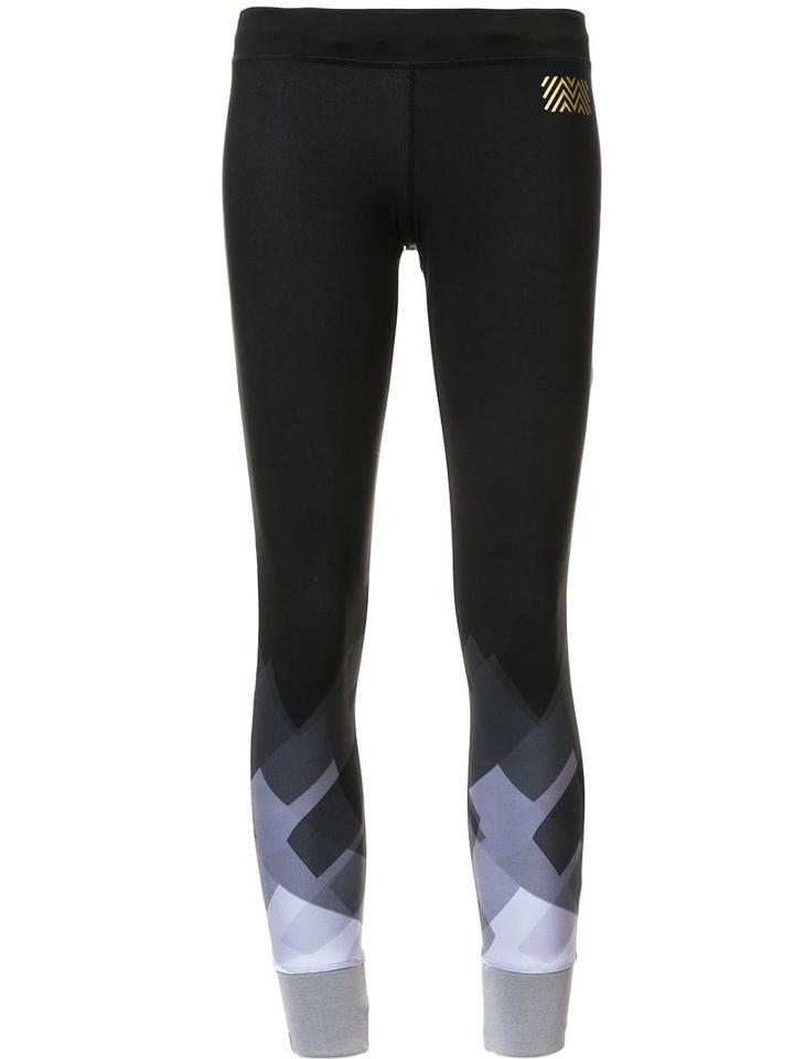 Monreal London Stone Shadow Print Leggings, Women's, Size: Medium, Black, Polyamide/spandex/elastane