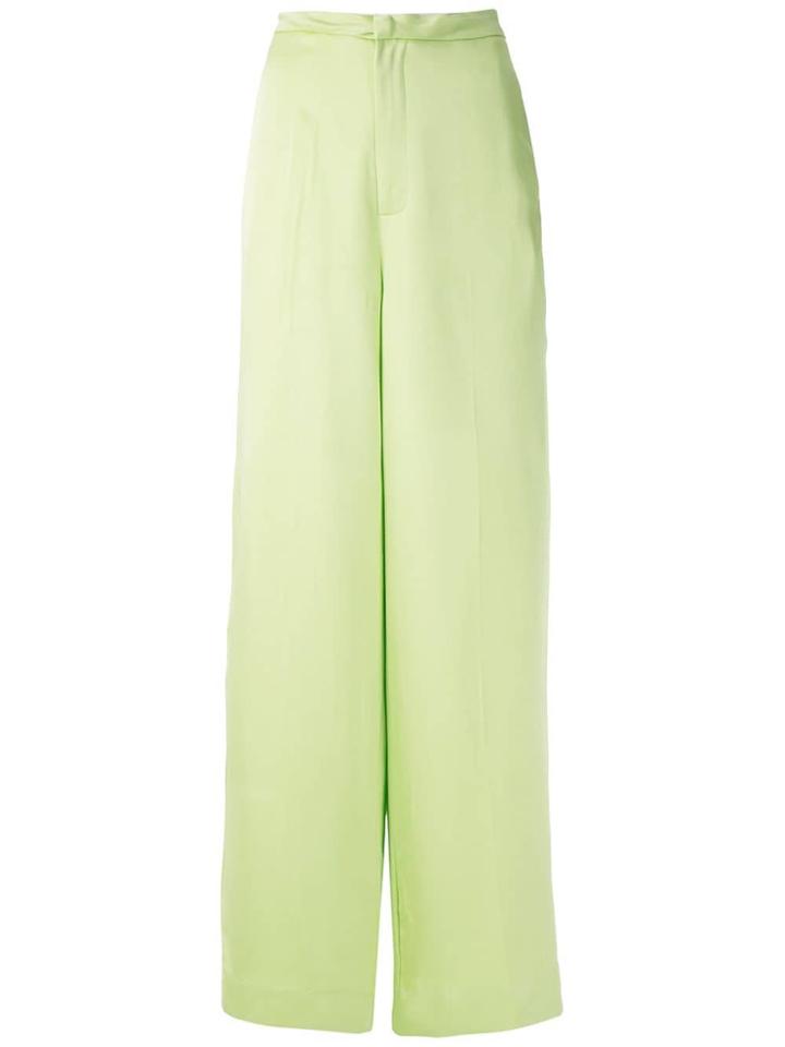 Tufi Duek Side Pockets Wide Leg Trousers - Green