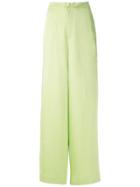 Tufi Duek Side Pockets Wide Leg Trousers - Green