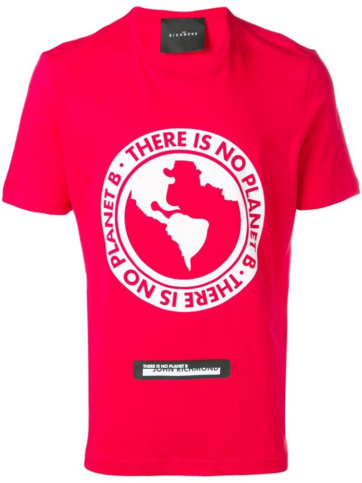 John Richmond There Is No Planet B T-shirt - Red