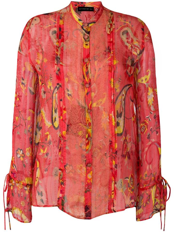 Etro Paisley Print Shirt - Red