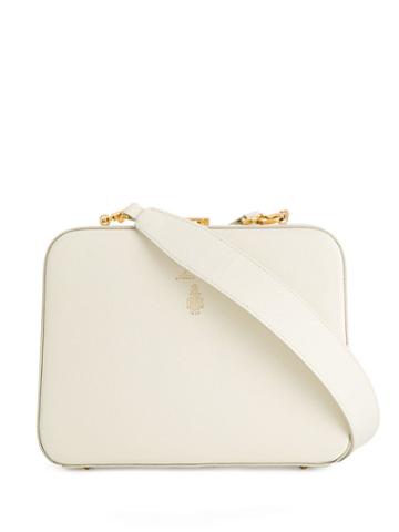 Mark Cross Grace Mini Box Bag - White