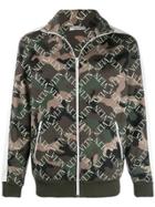 Valentino Vltn Camo Bomber Jacket - Green