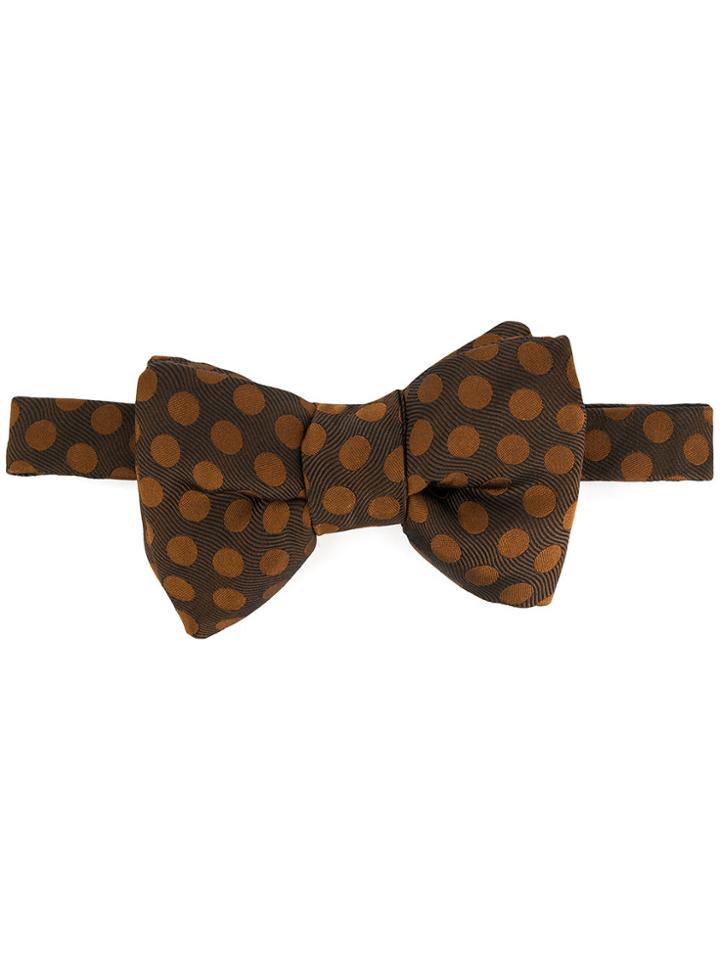 Tom Ford Polka Dot Bow Tie - Brown
