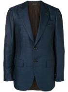 Ermenegildo Zegna Xxx Micro-check Blazer Jacket - Blue