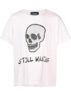 Lost Daze Skull Print T-shirt - Pink