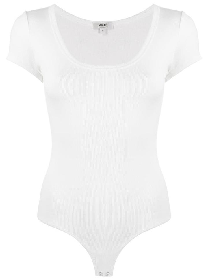 Agolde Rib Body Suit - Black