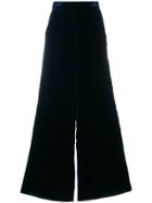 Aviù Wide-leg Textured Trousers - Blue